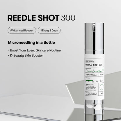 Reedle Shot 300, Advanced Night Exosome, Microneedling Serum, Centella Asiatica, Hyaluronic Acid, Propolis, Soft Skin, Regeneration, Glass Skin, Korean Skin Booster 1.69Fl Oz (50ml)